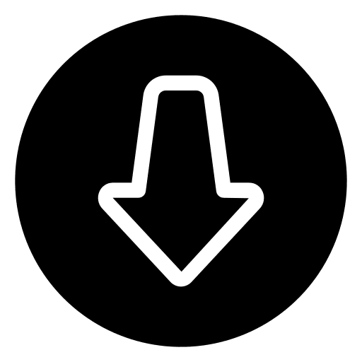 Down arrow direction ui user interface icon