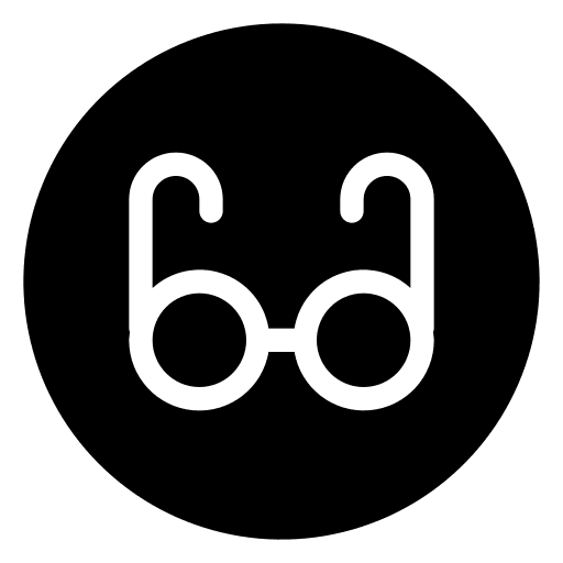 Eyeglasses ui optics ophthalmology icon