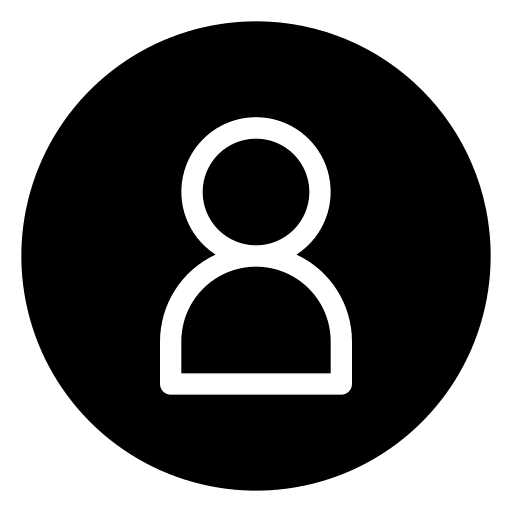 User social media account button icon