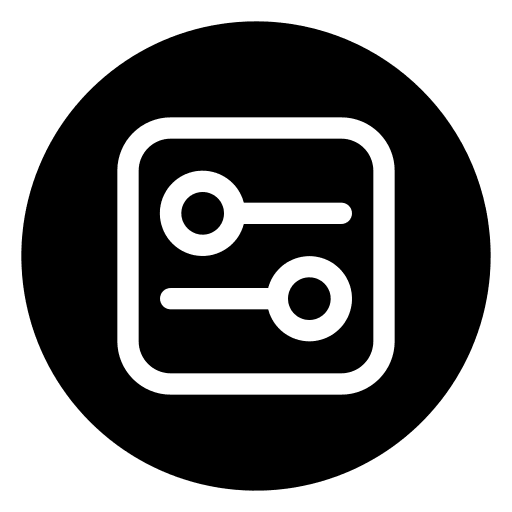 Setting adjustment parameters setting icon