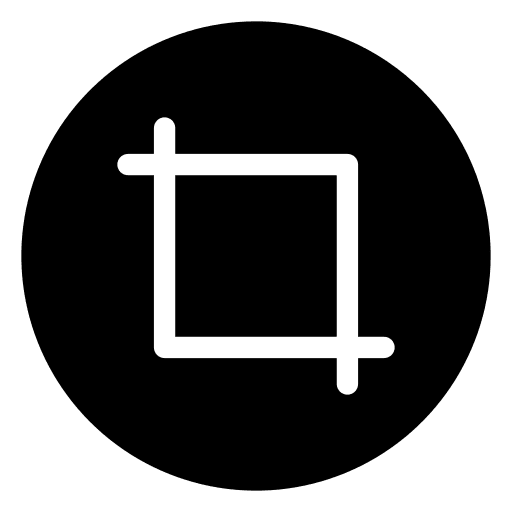 Crop button graphic tool user interface icon