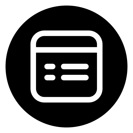 Website user interface browser ui icon