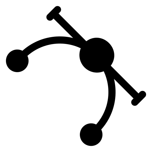 Draw graphic design graphic tool curve icon