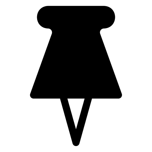 Pushpin thumbtack ui interface icon