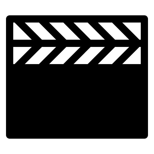 Action clapper film entertainment icon