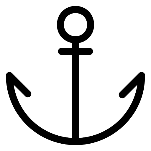 Anchor transportation symbol navigation icon Anchor transportation symbol navigation icon