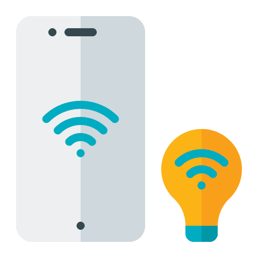 Smart bulb light bulb light smart light icon