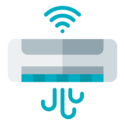 Air conditioning internet of things wifi air conditioner icon Air conditioning internet of things wifi air conditioner icon
