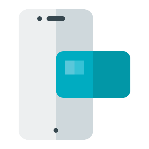 Cashless payment credit card cashless payment smartphone icon Cashless payment credit card cashless payment smartphone icon