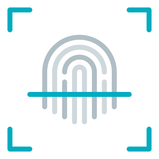 Fingerprint scan smart home finger print icon Fingerprint scan smart home finger print icon