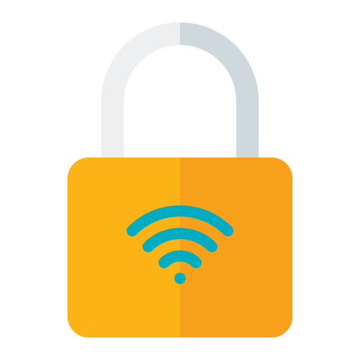 Padlock smart lock lock wifi signal icon Padlock smart lock lock wifi signal icon