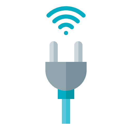 Plug smart plug internet of things smart home icon Plug smart plug internet of things smart home icon