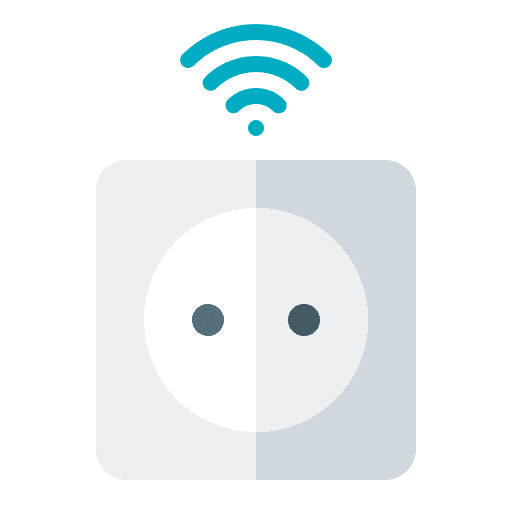 Wall socket socket electric smart home icon