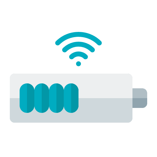 Battery internet of things battery level battery icon Battery internet of things battery level battery icon