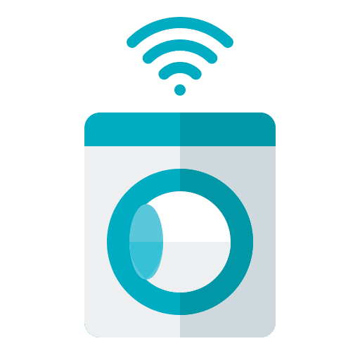 Washing machine laundry smart washing machine electronics icon Washing machine laundry smart washing machine electronics icon