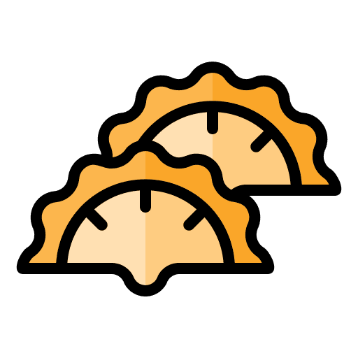 Gyoza food and restaurant pasty japanese food icon