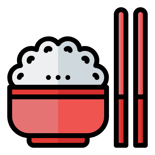 Rice bowl meal rice bowl gastronomy icon