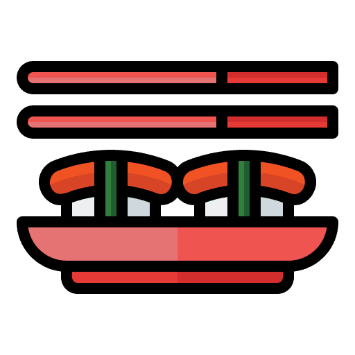 Sushi nigiri raw rice icon