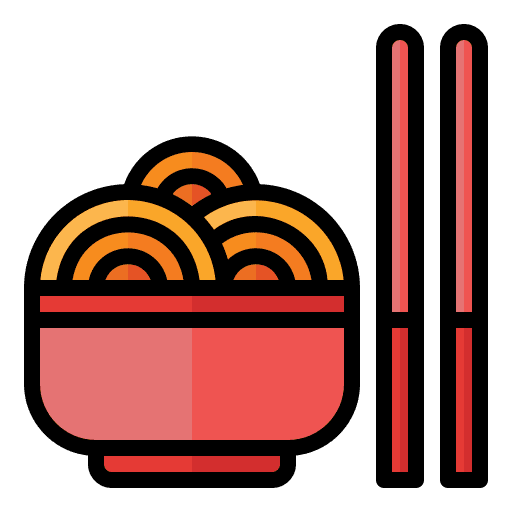 Ramen chopsticks chinese food noodles icon Ramen chopsticks chinese food noodles icon