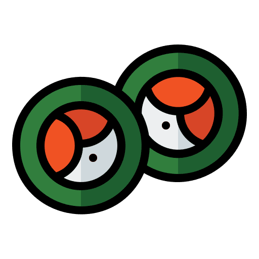 Sushi salmon japanese food roll fish icon Sushi salmon japanese food roll fish icon