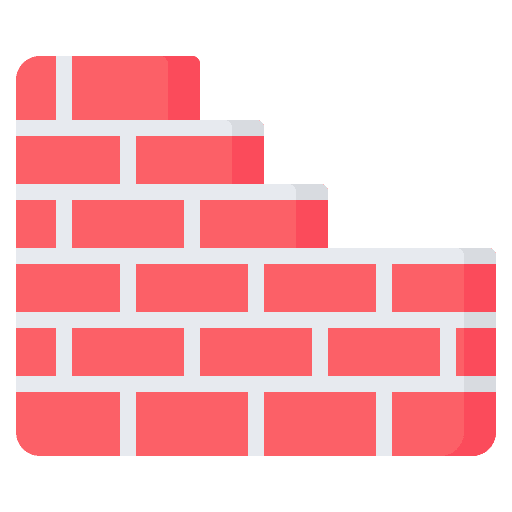 Brick wall construction brickwall wall icon Brick wall construction brickwall wall icon