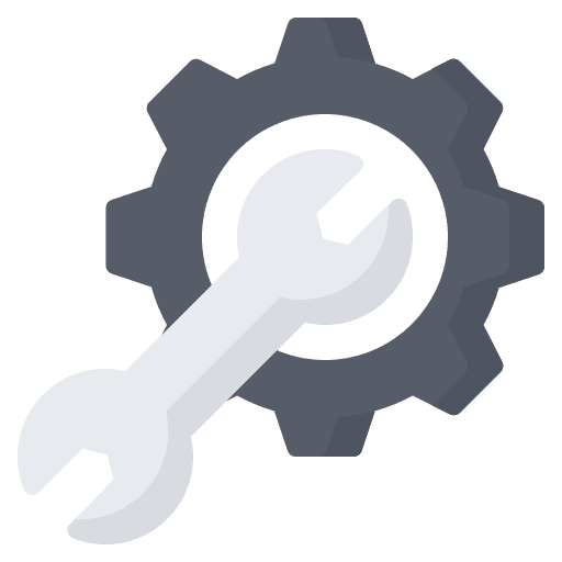 Gear technical support wrench repair icon