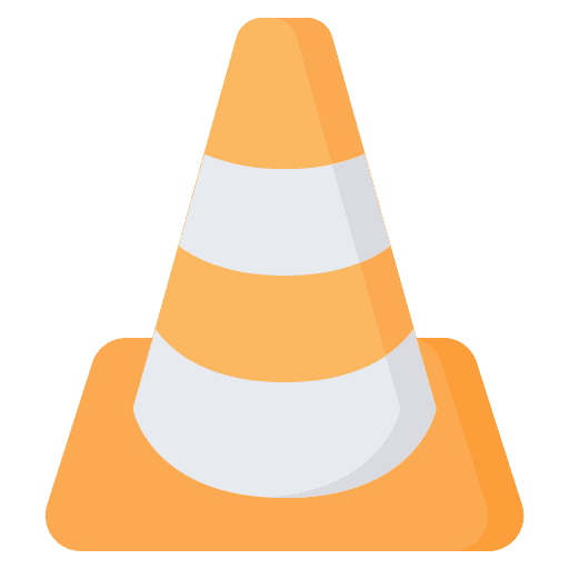 Traffic cone urban signaling traffic cone icon