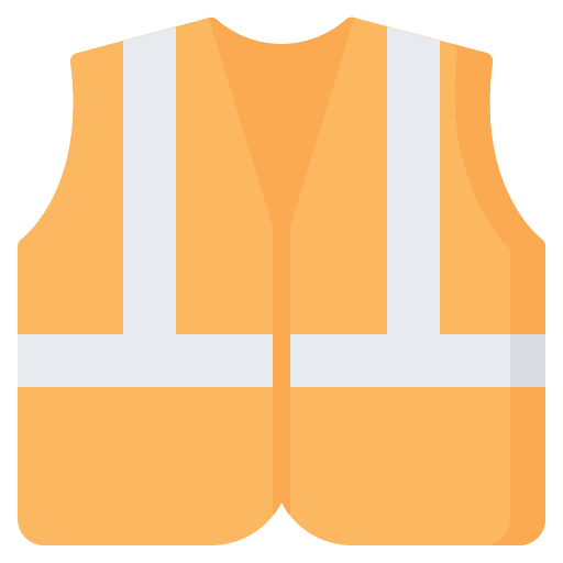 Vest security safety protection icon