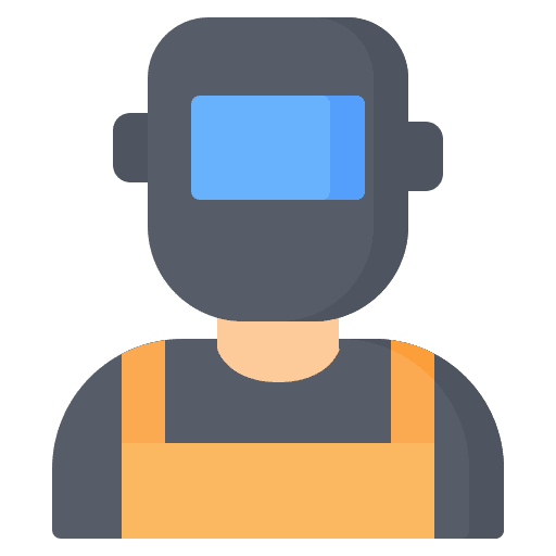 Welder welding mask professions and jobs user icon Welder welding mask professions and jobs user icon
