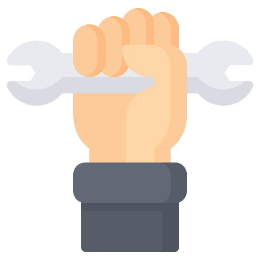 Wrench labour day fist hand icon Wrench labour day fist hand icon