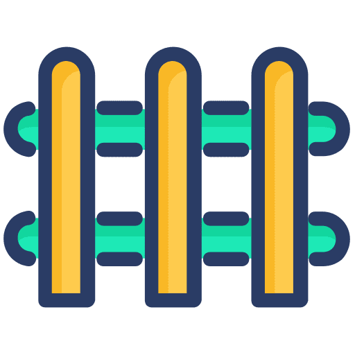Barrier agriculture fence farm icon