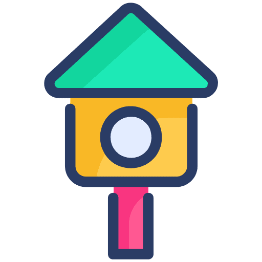 Bird house garden nest box bird house icon