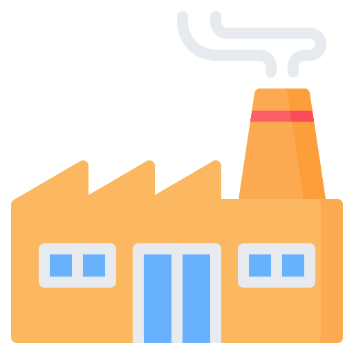 Factory plant manufacture buildings icon Factory plant manufacture buildings icon