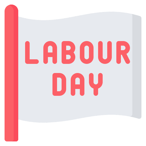 Flag labour day construction flags icon Flag labour day construction flags icon