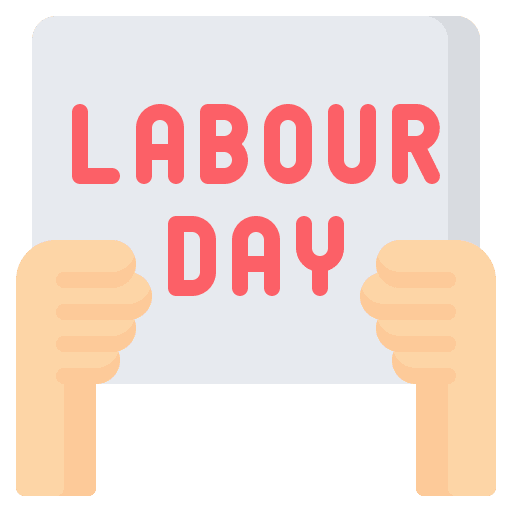 Protest labour day labor day placard icon Protest labour day labor day placard icon