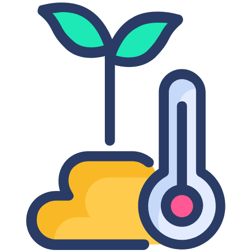 Temperature soil mercury farming and gardening icon