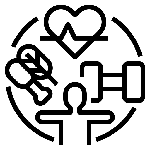 Health active healthcare and medical healthy food icon