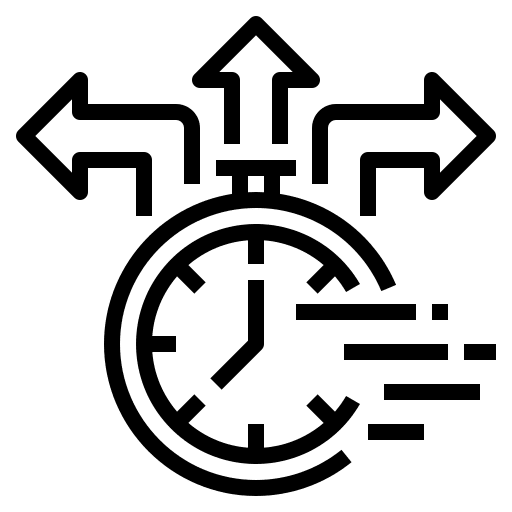 Decision direction time and date opportunity icon