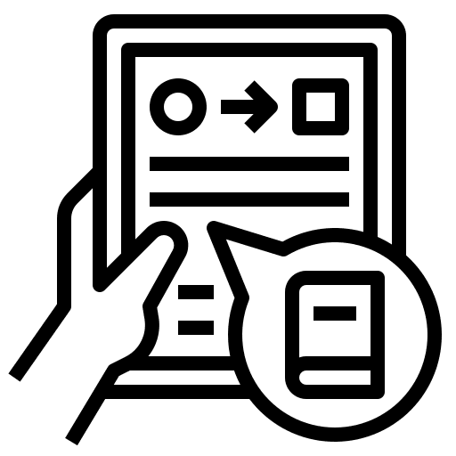 Online library study education studying icon