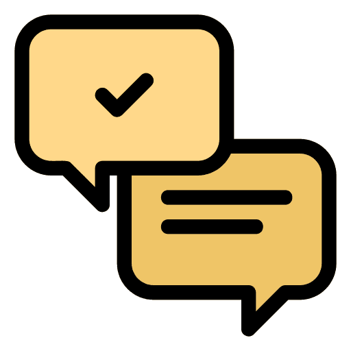 Conversation chat bubble conversation communications icon