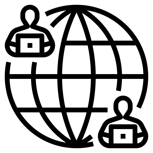 Globalization technology user connection icon
