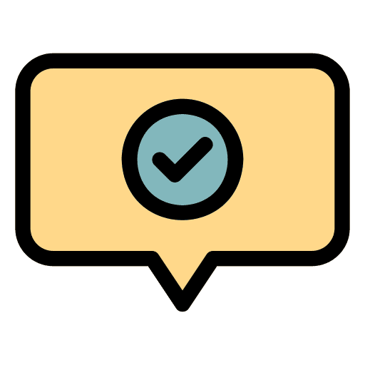 Vote yes select voting communications icon