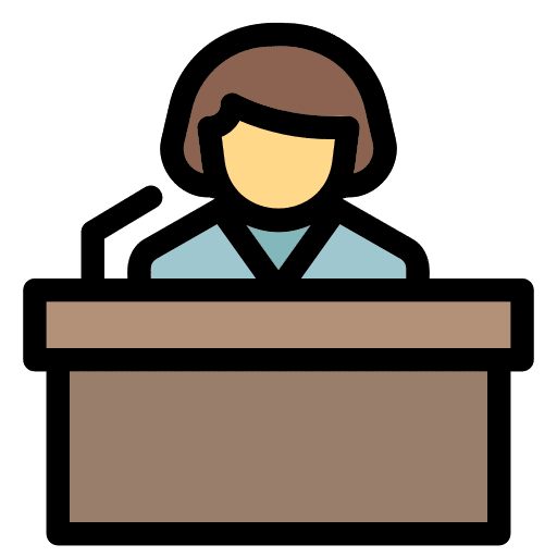 Speech political candidate politician icon Speech political candidate politician icon