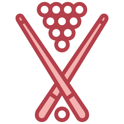 Billiard hobby cue stick snooker icon