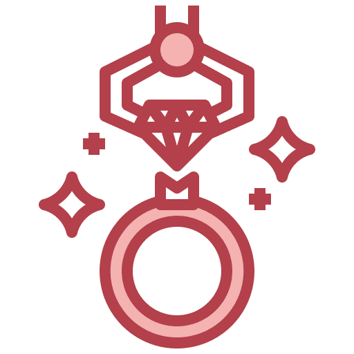 Jewelry ring art and design jewelry icon