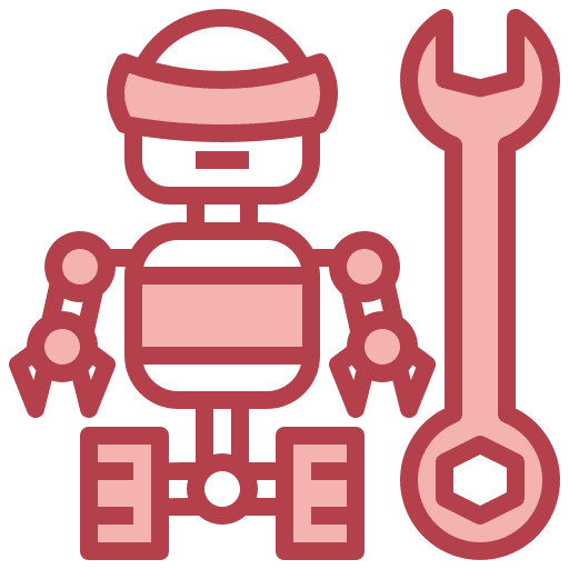Robot robotics hobby building icon Robot robotics hobby building icon