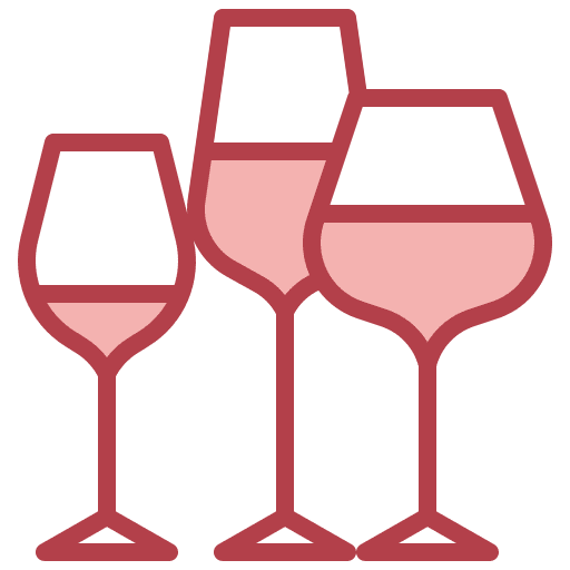 Wine tasting beverage alcoholic glass icon
