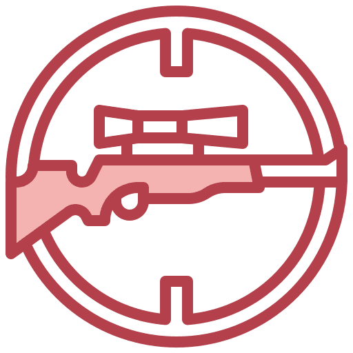 Hunting war army shooting icon Hunting war army shooting icon