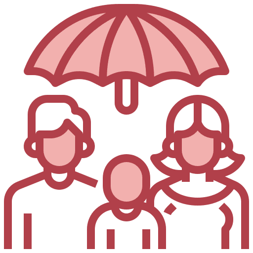 Life insurance kid protection parents icon