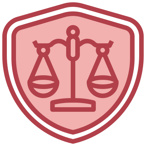 Law scale law protection icon Law scale law protection icon